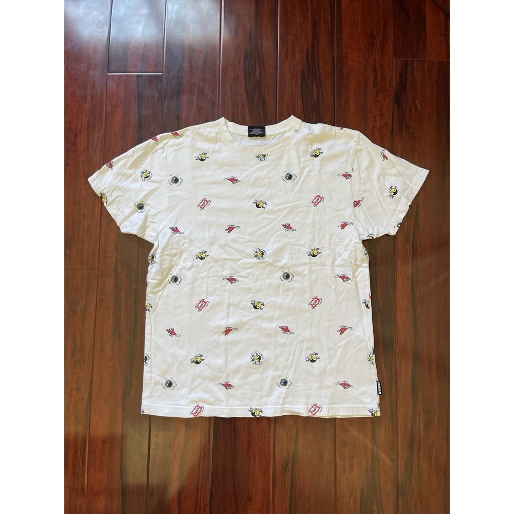 Ice Cream All Over Graphic Print Tee Shirt White Pharrell Skateboard Mens Large